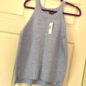 J Crew Point Sur Periwinkle sleeveless sweater